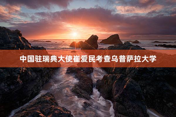 中国驻瑞典大使崔爱民考查乌普萨拉大学