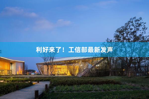 利好来了！工信部最新发声